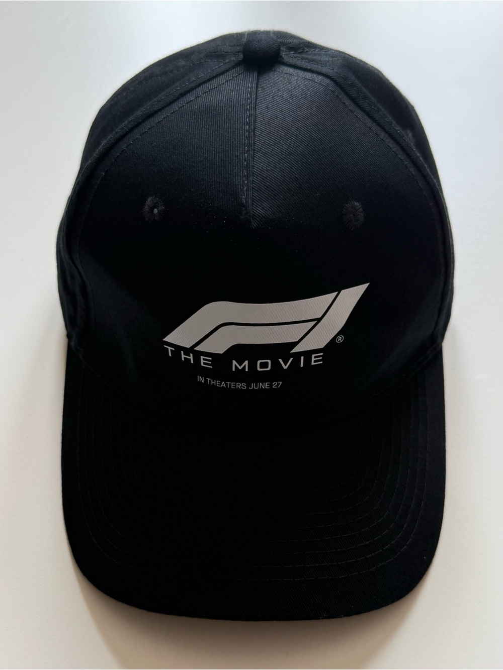 F1 The Movie Adult Unisex Black Baseball Cap with Logo - Size O/S